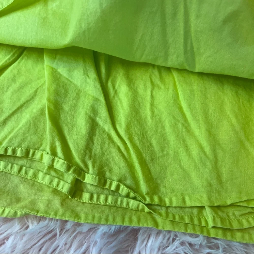 Vintage Gymboree Citrus Cooler Green Skater Skirt Sz 7 Sequins Embroidery